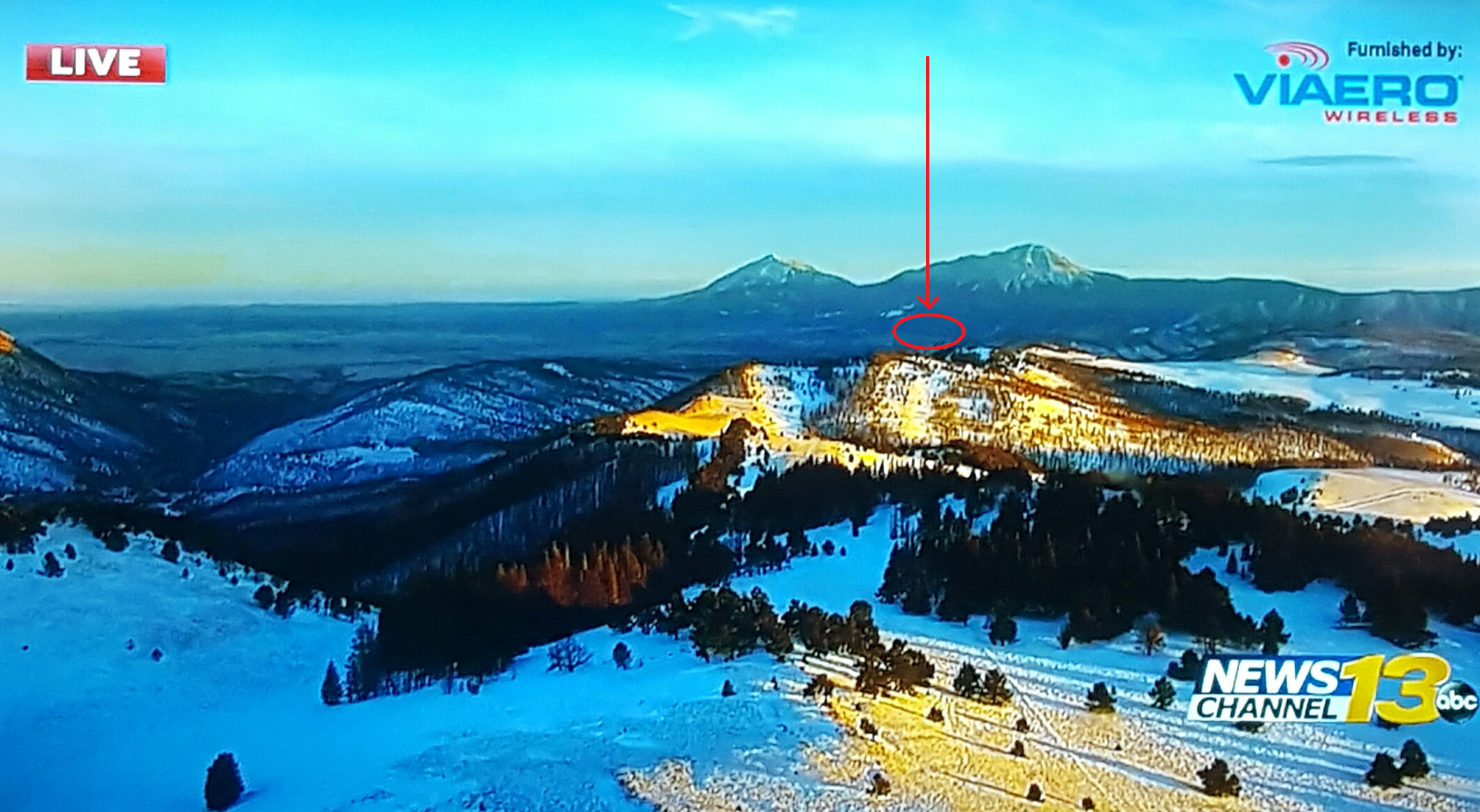 Our corner of earth! with our place circled, DEC 2 2019